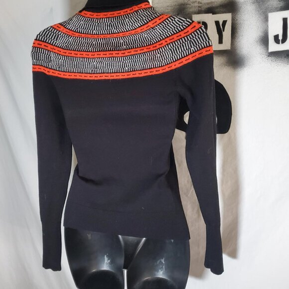 Karen Millen England Stretch Knit Turtleneck Sweater Sz Small Women's - Picture 4 of 16